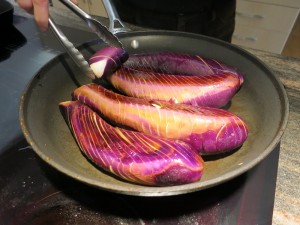 frying eggplant